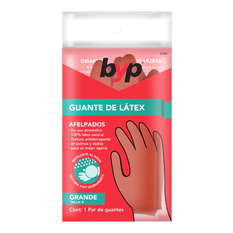 GUANTE LATEX 100% USO DOMESTICO GRANDE
