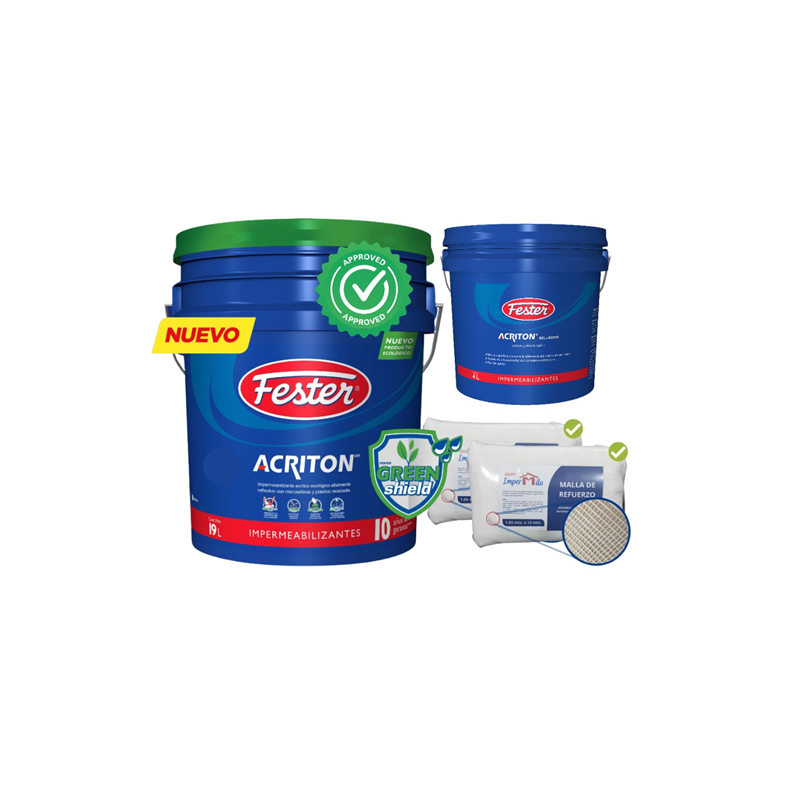 KIT PARA IMPERMEABILIZAR ACRITON GREEN SHIELD