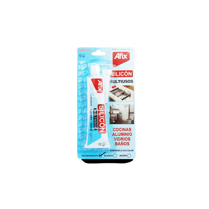 SILICON MULTIUSOS COLOR TRANSPARENTE 70 GR