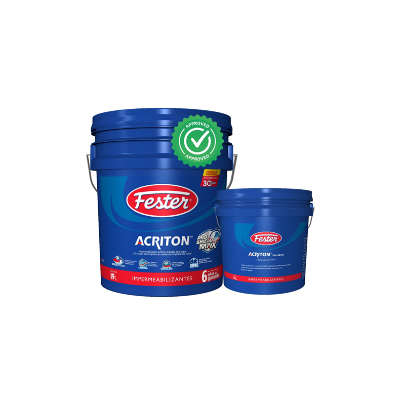 KIT ACRITON 6 AÑOS PRO SHIELD MAX ROJO + SELLADOR